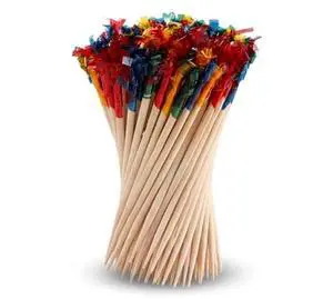 Bamboo Fancy Toothpicks for Appetizers, Cocktail Picks with Frill, Decorative Skewers for Charcuterie Boards, Fruit, Sandwiches, Party Drinks & Snacks (100, 4 Inch) Bamboo Fancy Toothpicks for Appetizers, Cocktail Picks with Frill, Decorative Skewers for Charcuterie Boards, Fruit, Sandwiches, Party Drinks & Snacks (100, 4 Inch)
