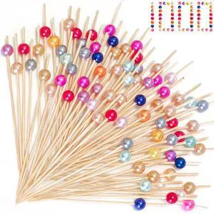1000 Pieces Cocktail Picks Fancy Toothpicks for Appetizers 4.7 Inch Decorative Appetizer Skewers Cocktail Sticks for Drinks, Fruit, Charcuterie, Wedding Food Party (Multicolor) 1000 Pieces Cocktail Picks Fancy Toothpicks for Appetizers 4.7 Inch Decorative Appetizer Skewers Cocktail Sticks for Drinks, Fruit, Charcuterie, Wedding Food Party (Multicolor)