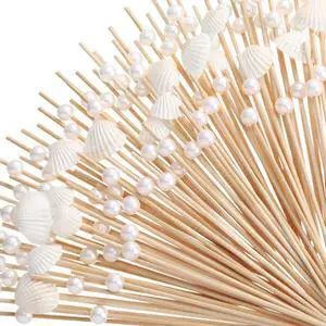 200 Pcs Cocktail Picks Seashell Toothpicks for Appetizers, 4.7'' | White Bamboo Pearl Toothpicks, for Summer Hawaiian Beach Holiday Wedding Bridal Shower Party Supplies, seashell Party Decor 200 Pcs Cocktail Picks Seashell Toothpicks for Appetizers, 4.7'' | White Bamboo Pearl Toothpicks, for Summer Hawaiian Beach Holiday Wedding Bridal Shower Party Supplies, seashell Party Decor
