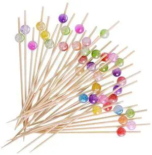 Cocktail Picks, 100PCS Fancy Toothpicks for Appetizers, Appetizing Skewers for Charcuterie Cup Fruits Burgers Party Decoration - 4.7 inch Cocktail Picks, 100PCS Fancy Toothpicks for Appetizers, Appetizing Skewers for Charcuterie Cup Fruits Burgers Party Decoration - 4.7 inch