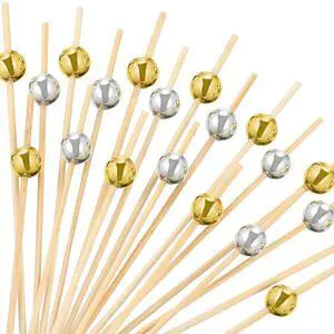 200 Pack Cocktail Picks Fancy Toothpicks for Appetizers 4.7 Inch Pearl Cocktail Skewers for Drink Bamboo Flavored Stick Charcuterie Fruit Food Accessories Birthday Wedding Party Decor 200 Pack Cocktail Picks Fancy Toothpicks for Appetizers 4.7 Inch Pearl Cocktail Skewers for Drink Bamboo Flavored Stick Charcuterie Fruit Food Accessories Birthday Wedding Party Decor