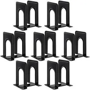 7 Pairs Book Ends, Heavy Duty Bookends for Shelves, Black | Book Holder for Shelf, Non-Skid Metal Book Holders, Book Ends for Heavy Books, Book Stopper for Library, Office Supplies 7 Pairs Book Ends, Heavy Duty Bookends for Shelves, Black | Book Holder for Shelf, Non-Skid Metal Book Holders, Book Ends for Heavy Books, Book Stopper for Library, Office Supplies