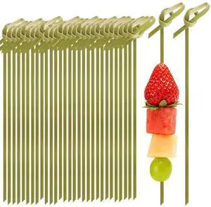 200 Pcs 4.7 Inch Bamboo Cocktail Picks,Bamboo Skewers for Fruit | Fancy Knot Appetizer Skewers,Eco-Friendly Biodegradable Cocktail Sticks for Drinks, Fruit, Charcuterie, Party Supplies 200 Pcs 4.7 Inch Bamboo Cocktail Picks,Bamboo Skewers for Fruit | Fancy Knot Appetizer Skewers,Eco-Friendly Biodegradable Cocktail Sticks for Drinks, Fruit, Charcuterie, Party Supplies
