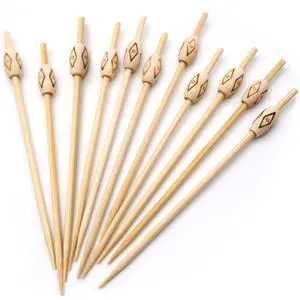 200PCS Oval Wood Pearl Cocktail Picks for Drinks&Food, 4.7 Inch Fancy Decorative Cocktail Toothpicks Food Picks, Decorative Bamboo picks for Hallowen Parties Bar Hotel Events July 4th 200PCS Oval Wood Pearl Cocktail Picks for Drinks&Food, 4.7 Inch Fancy Decorative Cocktail Toothpicks Food Picks, Decorative Bamboo picks for Hallowen Parties Bar Hotel Events July 4th