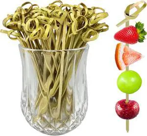 200 PCS Bamboo Knot Skewers,Cocktail Picks Fancy Toothpicks for Appetizers | 4.7 Inch Bamboo Appetizer Skewers for Fruit,Sandwich Sticks Party Picks for Food, Cocktail Garnish Charcuterie Accessories 200 PCS Bamboo Knot Skewers,Cocktail Picks Fancy Toothpicks for Appetizers | 4.7 Inch Bamboo Appetizer Skewers for Fruit,Sandwich Sticks Party Picks for Food, Cocktail Garnish Charcuterie Accessories