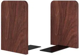 Book Ends 1Pair Wooden Heavy Duty Non Slip Book for Shelf Books & Media | Sturdy wooden bookends with anti-slip design, hold hardcover books, DVDs and movies neatly on desktop and bookshelf Book Ends 1Pair Wooden Heavy Duty Non Slip Book for Shelf Books & Media | Sturdy wooden bookends with anti-slip design, hold hardcover books, DVDs and movies neatly on desktop and bookshelf