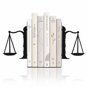 Book Ends for Shelves, Balance-Inspired Decorative Bookends for Heavy Books, Extra Wide Sturdy Metal Book Holder for Shelf with Non-Skid Base, Sculptural Book End for Home Office Desk Set of 2 Book Ends for Shelves, Balance-Inspired Decorative Bookends for Heavy Books, Extra Wide Sturdy Metal Book Holder for Shelf with Non-Skid Base, Sculptural Book End for Home Office Desk Set of 2