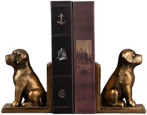 Book Ends for Shelves to Hold Books Heavy Duty,Decorative Bookend | for Bookshelf Décor,Cute Animal Dog Book Stopper Labrador Retriever Statues for Home, Office Desk Decoration,1pair Book Ends for Shelves to Hold Books Heavy Duty,Decorative Bookend | for Bookshelf Décor,Cute Animal Dog Book Stopper Labrador Retriever Statues for Home, Office Desk Decoration,1pair