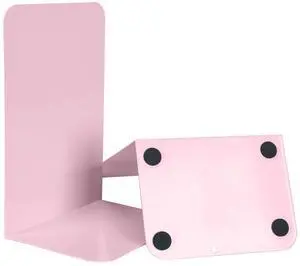 Metal Bookend for Shelves Book Holder & Stopper (Pink) Metal Bookend for Shelves Book Holder & Stopper (Pink)