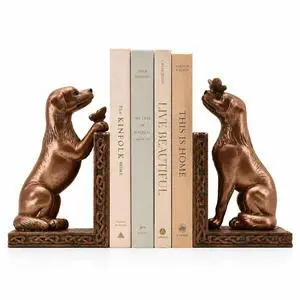 Dog Decorative Bookend for Shelves - Dog Book Ends | Creative Book Stopper Holder for Desk Home Office Decor,Gift for Dog Loves Dog Decorative Bookend for Shelves - Dog Book Ends | Creative Book Stopper Holder for Desk Home Office Decor,Gift for Dog Loves