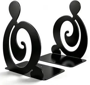 Book Ends, Metal BookEnds Heavy Duty bookend (Black 1 Pair) Book Ends, Metal BookEnds Heavy Duty bookend (Black 1 Pair)