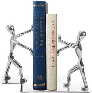 Heavy Duty Stainless Steel Man Bookends Nonskid Bookends Art Bookend,1 Pair(Silver) Heavy Duty Stainless Steel Man Bookends Nonskid Bookends Art Bookend,1 Pair(Silver)