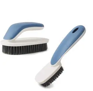 Soft Bristle Laundry Brush for Shoes, Clothes, Hats (Blue) | Multi-purpose soft bristle brush removes stains from shoes, clothes and hats for laundry, countertop and bathtub cleaning. Soft Bristle Laundry Brush for Shoes, Clothes, Hats (Blue) | Multi-purpose soft bristle brush removes stains from shoes, clothes and hats for laundry, countertop and bathtub cleaning.