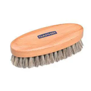 Oval Horsehair Brush - Shoe Polish - for Cleaning, Polishing & Buffing Leather Shoes - Brown Bristles - 5 (13.5cm) Oval Horsehair Brush - Shoe Polish - for Cleaning, Polishing & Buffing Leather Shoes - Brown Bristles - 5 (13.5cm)
