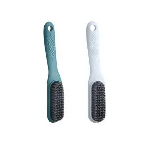 Household Cleaning Brush Soft Bristle Laundry Brush Shoe Stain Remover Brush Comfort Grip Nylon Brushes for Fabric Clothes Carpet Floor Pack of 2 Shoes Cleaner Brush, Blue and Gray Household Cleaning Brush Soft Bristle Laundry Brush Shoe Stain Remover Brush Comfort Grip Nylon Brushes for Fabric Clothes Carpet Floor Pack of 2 Shoes Cleaner Brush, Blue and Gray