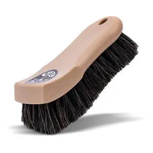 Long Bristle Horsehair Leather Cleaning Brush for Interiors | Soft horsehair bristles gently clean leather seats, furniture, sneakers and boots without scratching Long Bristle Horsehair Leather Cleaning Brush for Interiors | Soft horsehair bristles gently clean leather seats, furniture, sneakers and boots without scratching