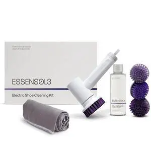 Electric Shoe Cleaning Kit, Rechargeable Sneaker Cleaner Brush with 3 Brush Heads & Shoe Cleaning Solution, Shoe Care Kit for Leather, Suede, Nubuck, Canvas & Mesh Electric Shoe Cleaning Kit, Rechargeable Sneaker Cleaner Brush with 3 Brush Heads & Shoe Cleaning Solution, Shoe Care Kit for Leather, Suede, Nubuck, Canvas & Mesh