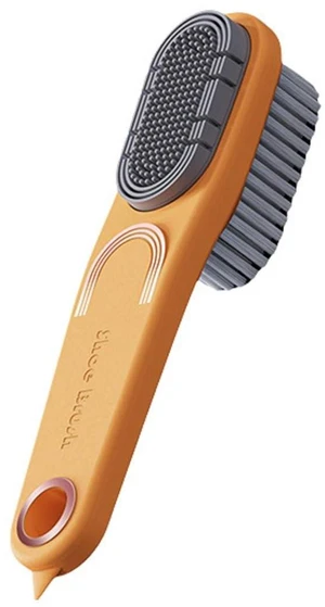 Double-Sided Shoe Brush, Long Handle for Sneakers & Suede | Soft-firm, non-shedding bristles. Ergonomic grip, tail removes sole stones For sneakers, canvas, suede, nubuck Double-Sided Shoe Brush, Long Handle for Sneakers & Suede | Soft-firm, non-shedding bristles. Ergonomic grip, tail removes sole stones For sneakers, canvas, suede, nubuck
