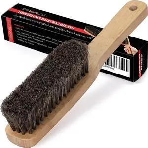 10.2in Horsehair Hat & Shoe Brush, Long Handle Felt Cleaner | Soft Bristle Dusting Wardrobe Brush for Lint, Pet Hair, Suits, Coats, Upholstery & Garments, Wooden Extended Grip 10.2in Horsehair Hat & Shoe Brush, Long Handle Felt Cleaner | Soft Bristle Dusting Wardrobe Brush for Lint, Pet Hair, Suits, Coats, Upholstery & Garments, Wooden Extended Grip