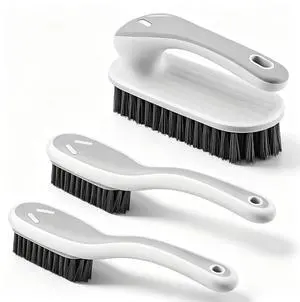 Soft Bristle Scrub Cleaning Brush 3 Pack Laundry Brush Gray White | Soft Scrub Brush Anti- Slip Stain Remover Easy to Grip Fabric Cleaning BrushHousehold Cleaning for ShoesCarpetBathroom Soft Bristle Scrub Cleaning Brush 3 Pack Laundry Brush Gray White | Soft Scrub Brush Anti- Slip Stain Remover Easy to Grip Fabric Cleaning BrushHousehold Cleaning for ShoesCarpetBathroom