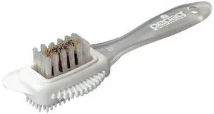 Suede Shoe Cleaner Brush | Made in Germany | 4-Way Cleaning & Refreshing | Brass & Nylon Bristles + Rubber | for Suede Nubuck & Velvet Shoes Boots & Bags | 1 Brush Suede Shoe Cleaner Brush | Made in Germany | 4-Way Cleaning & Refreshing | Brass & Nylon Bristles + Rubber | for Suede Nubuck & Velvet Shoes Boots & Bags | 1 Brush