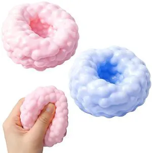 2Pcs Crunchy Squishy Fidget Toys, Crunchy Stress Ball Change Pressure | Pink and Blue Ice-skin Sensory Squishy Toys Make Crunchy Sounds for Tactile Stress Play, Relaxing Moments, Gifts for Friends 2Pcs Crunchy Squishy Fidget Toys, Crunchy Stress Ball Change Pressure | Pink and Blue Ice-skin Sensory Squishy Toys Make Crunchy Sounds for Tactile Stress Play, Relaxing Moments, Gifts for Friends