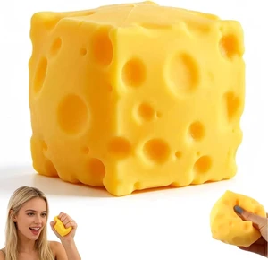 Yellow Cheese Squishy Slow Rising, Squishy Squeeze Yellow Cheese Block, Soft Novelty Toy, Stress Balls for Adults Rebounding Sensory Squishys Cheese(2.76inch) Yellow Cheese Squishy Slow Rising, Squishy Squeeze Yellow Cheese Block, Soft Novelty Toy, Stress Balls for Adults Rebounding Sensory Squishys Cheese(2.76inch)