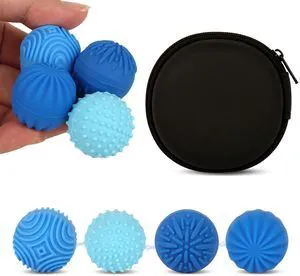Silicone Magnetic Fidget Balls, 4PCS Textured Stress Fidget Toys for Adults | ADHD Autism Anxiety Sensory Toys for Quiet Focus, Stress Relief, Office Study Travel,Stocking Stuffers for Women Men Teens Silicone Magnetic Fidget Balls, 4PCS Textured Stress Fidget Toys for Adults | ADHD Autism Anxiety Sensory Toys for Quiet Focus, Stress Relief, Office Study Travel,Stocking Stuffers for Women Men Teens