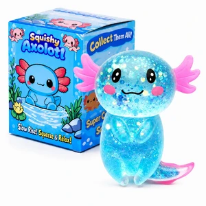 Squishy Stress Ball, Soft TPR Slow Rising Squeeze Toy, Cute Axolotl Fidget Toy for Stress Relief, Anxiety Calming Sensory Toy for Kids Adults(Blue Long Tail Axolotl) Squishy Stress Ball, Soft TPR Slow Rising Squeeze Toy, Cute Axolotl Fidget Toy for Stress Relief, Anxiety Calming Sensory Toy for Kids Adults(Blue Long Tail Axolotl)