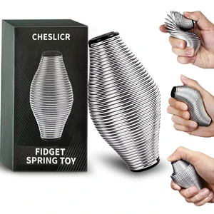 Metal Fidget Spring Toys, Adults 20LB Stainless Steel Stress Ball Cool Gadget Office Desk Silent ADHD Anxiety Relief Item Stocking Stuffer Gift for Teen Boy Men Metal Fidget Spring Toys, Adults 20LB Stainless Steel Stress Ball Cool Gadget Office Desk Silent ADHD Anxiety Relief Item Stocking Stuffer Gift for Teen Boy Men