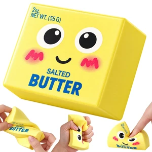 Butter Squishy, Slow Rebound Squeeze Stress Relief Toy | Upgraded Office Desktop Ornament, Portable Fidget Accessory, Relaxing Leisure Gift for Teens and Adults (Smiley) Butter Squishy, Slow Rebound Squeeze Stress Relief Toy | Upgraded Office Desktop Ornament, Portable Fidget Accessory, Relaxing Leisure Gift for Teens and Adults (Smiley)
