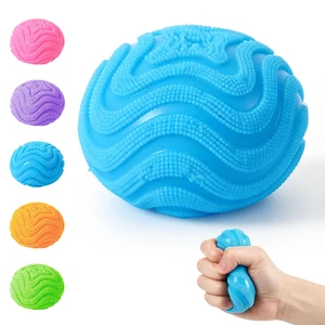 Squishy Stress Ball, Soft Fidget Toy for Anxiety Relief, Sensory Squishy Ball (Blue) Squishy Stress Ball, Soft Fidget Toy for Anxiety Relief, Sensory Squishy Ball (Blue)