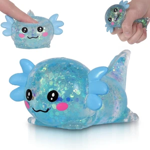 Axolotl Squishy Toy, Medium Squishy Axolotl Squeeze Toy, Soft Slow Rising Stress Relief Toy, Sensory Fidget Toys Squishy for Anxiety for Kids Youth Adults (Blue) Axolotl Squishy Toy, Medium Squishy Axolotl Squeeze Toy, Soft Slow Rising Stress Relief Toy, Sensory Fidget Toys Squishy for Anxiety for Kids Youth Adults (Blue)