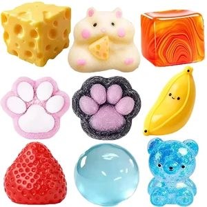 Squishy Toy Set, Sensory Stress-Relief Soft Silicone Toys, Soft and Bouncy Stress-Relief Toys, Anxiety Relief, Cute Soft Silicone Toys, Party Favors (Set B) Squishy Toy Set, Sensory Stress-Relief Soft Silicone Toys, Soft and Bouncy Stress-Relief Toys, Anxiety Relief, Cute Soft Silicone Toys, Party Favors (Set B)