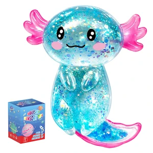 Squishies Toy, Axolotl Squishy Glitter Stress Relief Toy(Blue) | Fidget Toys for Kids Youth Adult, Salamander Relief Squishy Toys, Gift for Party Birthday Christmas Squishies Toy, Axolotl Squishy Glitter Stress Relief Toy(Blue) | Fidget Toys for Kids Youth Adult, Salamander Relief Squishy Toys, Gift for Party Birthday Christmas