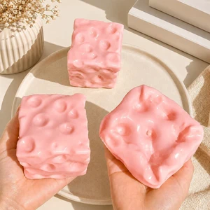 Swiss Cheese Squishy Toy Dough Texture Stress Relief Fidget Toy for Adults, Anxiety Relief Sensory Tool, Unique Desk Decor, Not Edible Swiss Cheese Squishy Toy Dough Texture Stress Relief Fidget Toy for Adults, Anxiety Relief Sensory Tool, Unique Desk Decor, Not Edible