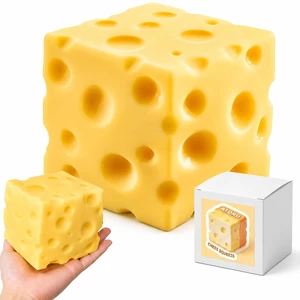 Big Cheese Squishy Toy, Jumbo Soft Sensory Cheese Block Stress Ball, Large Slow Rising Squeeze Fidget Toys for Adults , Giant Realistic Cheese Cube Novelty Gift for Relax and Focus (3.9in) Big Cheese Squishy Toy, Jumbo Soft Sensory Cheese Block Stress Ball, Large Slow Rising Squeeze Fidget Toys for Adults , Giant Realistic Cheese Cube Novelty Gift for Relax and Focus (3.9in)