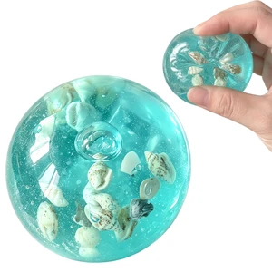 Squishy Squeeze Ball with Real Ocean Shells, Sensory Fidget Toys | Anxiety Relief, Non-Toxic Squeeze Ball, Focus & Calm, Office Desk Decor, Party Favor Gifts Squishy Squeeze Ball with Real Ocean Shells, Sensory Fidget Toys | Anxiety Relief, Non-Toxic Squeeze Ball, Focus & Calm, Office Desk Decor, Party Favor Gifts