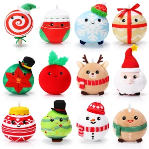 12 Pcs Christmas Plush Ornaments 3.15 Inch Plush Doll Toy Santa Claus Elk Snowman Gingerbread Man Christmas Tree Snowball Snowflake Gift Box Sock Candy for Xmas Party Favor Gifts 12 Pcs Christmas Plush Ornaments 3.15 Inch Plush Doll Toy Santa Claus Elk Snowman Gingerbread Man Christmas Tree Snowball Snowflake Gift Box Sock Candy for Xmas Party Favor Gifts