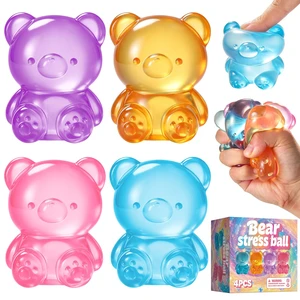4 Packs Bear Squishy Toys, Slow Rising Stress Balls for Adults, Sensory Fidget Toys Squeeze Toys for Anxiety Relief Classroom Prizes Party Favors Gifts 4 Packs Bear Squishy Toys, Slow Rising Stress Balls for Adults, Sensory Fidget Toys Squeeze Toys for Anxiety Relief Classroom Prizes Party Favors Gifts