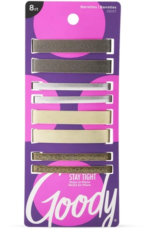 Stay Tight Hair Barrettes - 8 Ct, Assorted Metallic Colors, Non-Slip Flat Hair Clips, Comfortable & Versatile Hair Accessories for Women & Men, Hair Clips for All Hair Types Stay Tight Hair Barrettes - 8 Ct, Assorted Metallic Colors, Non-Slip Flat Hair Clips, Comfortable & Versatile Hair Accessories for Women & Men, Hair Clips for All Hair Types
