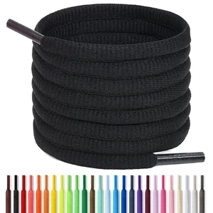 Half Round Shoelaces 1/4" - Oval Shoe Laces Black 51.2 in (130cm) | 130 cm Replacements Shoe Laces For Sneakers and Athletic Shoes Sports, kids Men Women Shoestrings Half Round Shoelaces 1/4" - Oval Shoe Laces Black 51.2 in (130cm) | 130 cm Replacements Shoe Laces For Sneakers and Athletic Shoes Sports, kids Men Women Shoestrings