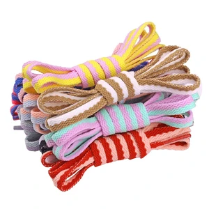 9 Pairs Fashion DIY 2 Colors Mix Flat Shoelaces,45'' | for Sneakers White Shoes Boots Martins 9 Pairs Fashion DIY 2 Colors Mix Flat Shoelaces,45'' | for Sneakers White Shoes Boots Martins