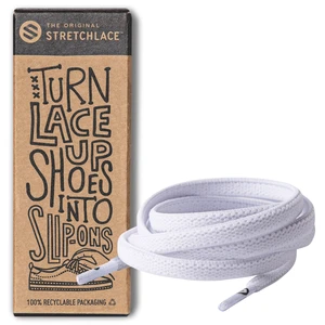 Flat Elastic Stretch Shoelaces, White, 55 in | Tie once for a no-tie slip-on. Stretchy, elastic laces that stay secure all day for sneakers, kids, adults and running. Flat Elastic Stretch Shoelaces, White, 55 in | Tie once for a no-tie slip-on. Stretchy, elastic laces that stay secure all day for sneakers, kids, adults and running.