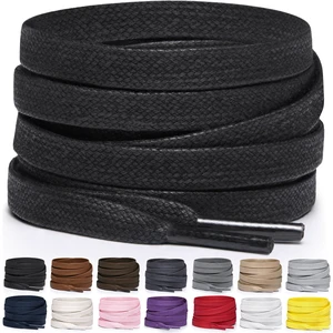 Flat Waxed Cotton Shoe Laces for Boots, Sneakers, and Shoes Multiple Lengths and Colors Available - Black, 63 (160 CM) Flat Waxed Cotton Shoe Laces for Boots, Sneakers, and Shoes Multiple Lengths and Colors Available - Black, 63 (160 CM)