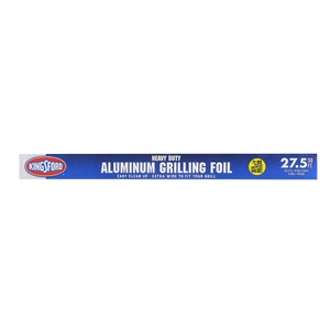 Heavy Duty Aluminum Foil Roll, 27.5 Sq Ft | Wraps grill grates for easy cleanup, tears cleanly from the box, ideal for camping and outdoor cookouts Heavy Duty Aluminum Foil Roll, 27.5 Sq Ft | Wraps grill grates for easy cleanup, tears cleanly from the box, ideal for camping and outdoor cookouts