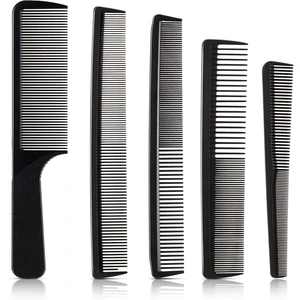 5 Pieces Hair Cutting Combs Set, Carbon Fine Teeth, Classic Combs | Fine Teeth Carbon Hairbrush Set,Anti Static Heat Resistant Hairdressing Salon Tapered Hairbrush for Men Women 5 Pieces Hair Cutting Combs Set, Carbon Fine Teeth, Classic Combs | Fine Teeth Carbon Hairbrush Set,Anti Static Heat Resistant Hairdressing Salon Tapered Hairbrush for Men Women
