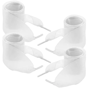 4 Pairs White Organza Sheer Ribbon Shoelaces 4cm 120cm for Women | Sheer Organza Fabric, Lightweight Drape, Luminous Sheen, 4-Pair Value Pack, Wide 4cm Width, Creative Tying 4 Pairs White Organza Sheer Ribbon Shoelaces 4cm 120cm for Women | Sheer Organza Fabric, Lightweight Drape, Luminous Sheen, 4-Pair Value Pack, Wide 4cm Width, Creative Tying