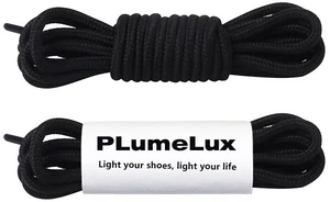 2 Pairs Round Boot Laces 5/32" Hiking Shoe Laces | Shoelaces for Boots, Outdoor Work Boots Laces, Black, 55inches 2 Pairs Round Boot Laces 5/32" Hiking Shoe Laces | Shoelaces for Boots, Outdoor Work Boots Laces, Black, 55inches