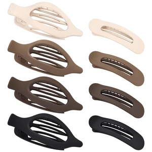 8 Pcs Flat Hair Claw Clips For Women Girls, Matte Natural Colors | 2 Styles Plastic Non-Slip Hair Pins French Medium Large Barrettes for Thin Thick Half-Up, Back To School Accessories Gifts 8 Pcs Flat Hair Claw Clips For Women Girls, Matte Natural Colors | 2 Styles Plastic Non-Slip Hair Pins French Medium Large Barrettes for Thin Thick Half-Up, Back To School Accessories Gifts